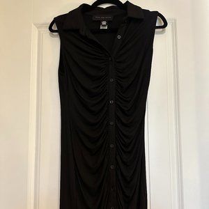 Sleeveless Collared Fitted Dress